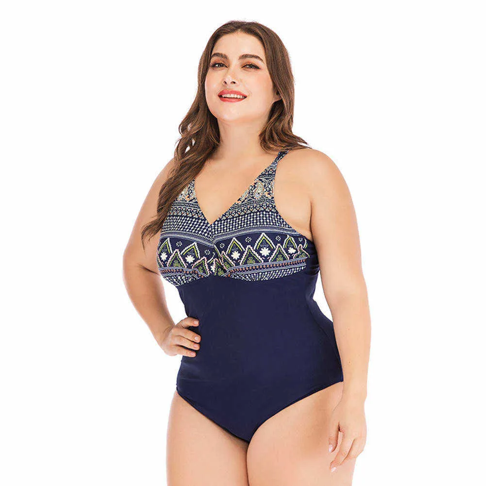 JOYMODE Монокини купальник Maillot Цельный боди большой размер 5XL пляжная одежда женский бразильский купальник винтажный комбинезон - Цвет: Color 3