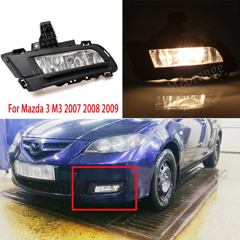 

Fog Lights For Mazda 3 M3 2007 2008 2009 Front Bumper Fog Light Fog Lamp Daytime Running lights Fog lamps headlights foglights