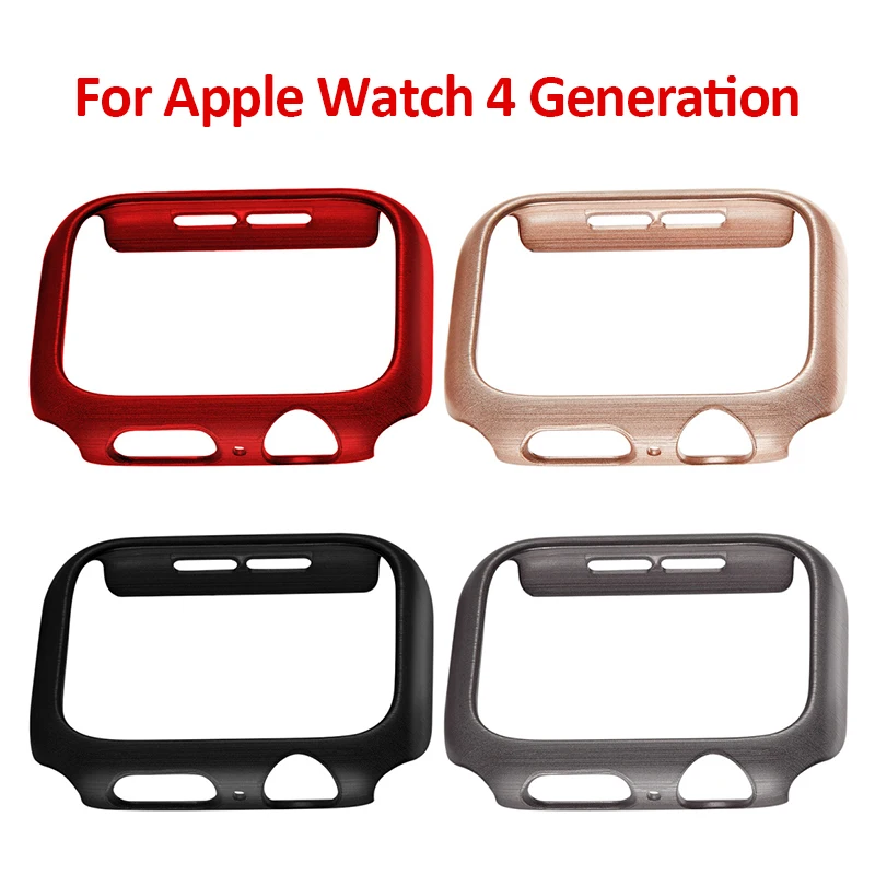 

Smart Watch Screen Protective Cover For Apple Watch 4 Brushed Hard Shell For Iwatch 4 Protection Frame Samrtwatch Accessories