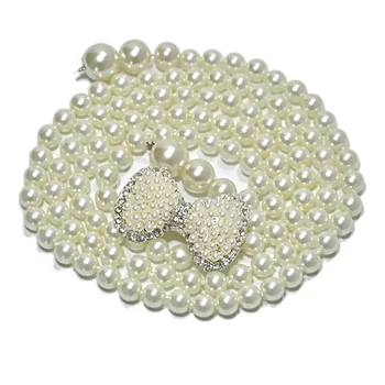 

Korean Women's Variety of Mix-and-match Pearl Waistband Women's Sweet Fashion Simulation Glass Pearl Decorative Waist Chain