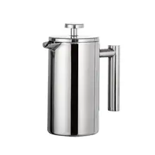 Нержавеющая сталь Френч-пресс для приготовления кофе с двойными стенками кофейник изолированный кофе чай пивной горшок с фильтром корзины
