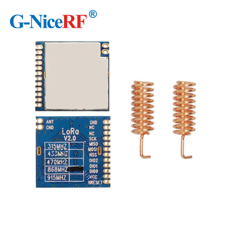 2 шт. Lora1276 SPI интерфейс 100 мВт SX1276 868 МГц/915 МГц 4 км RF беспроводной модуль |