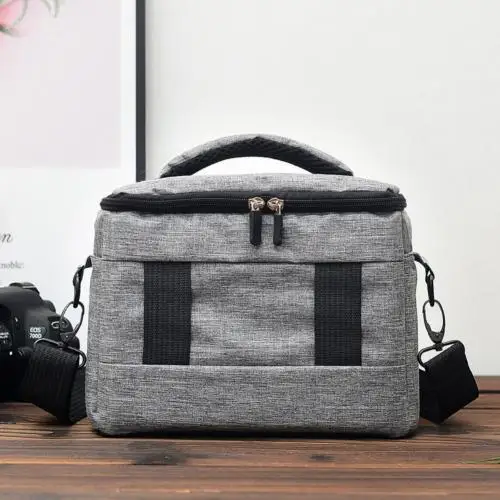 Light Gray Мужская и женская сумка для SLR фотосъемки Сумка-слинг для камеры Сумка через плечо цифровой чехол водонепроницаемый дождевик для DSLR мягкий - Цвет: Light Gray