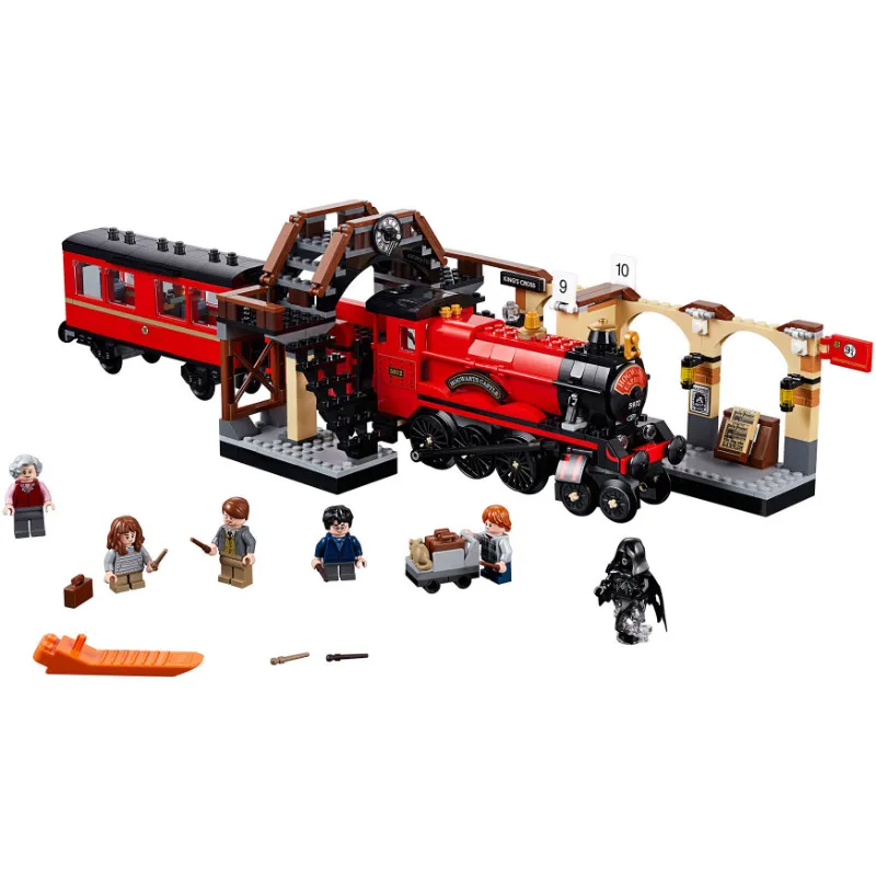 Новый фильм Харри замок зал Экспресс Гончаров Legoed 75953 75954 75955 модель строительные