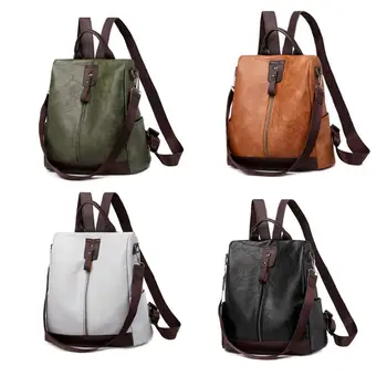 

Women PU Leather Backpack Anti-theft Casual Shoulder Bag Teenager Girls School Bookbag Laptop Daypack Travel Satchel Rucksack