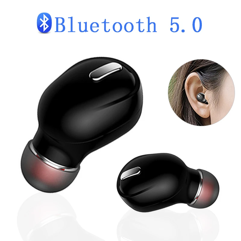 (single)1pc Mini X9 X8 Wireless Earbud In-ear long Standby Time Bluetooth 5.0 Earphone 3D Sound For Samsung LG