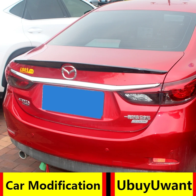 For Mazda 6 Atenza 2014 2015 2016 2017 2018 2019 ABS Primer Exterior Rear Spoiler Tail Trunk Boot Wing Decoration Car Styling | Автомобили