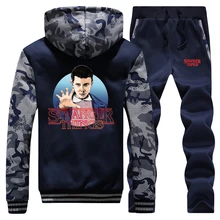 ^^Best Offers Stranger Things Hot Sale 2019 Winter Hip Hop Camouflage Hooded Mens Coat Thick Suit Sportswear Warm Jackets+2Piece Set Pants ^^Best Offers Stranger Things Hot Sale 2019 Winter Hip Hop Camouflage Hooded Mens Coat Thick Suit Sportswear Warm Jackets+2Piece Set Pants