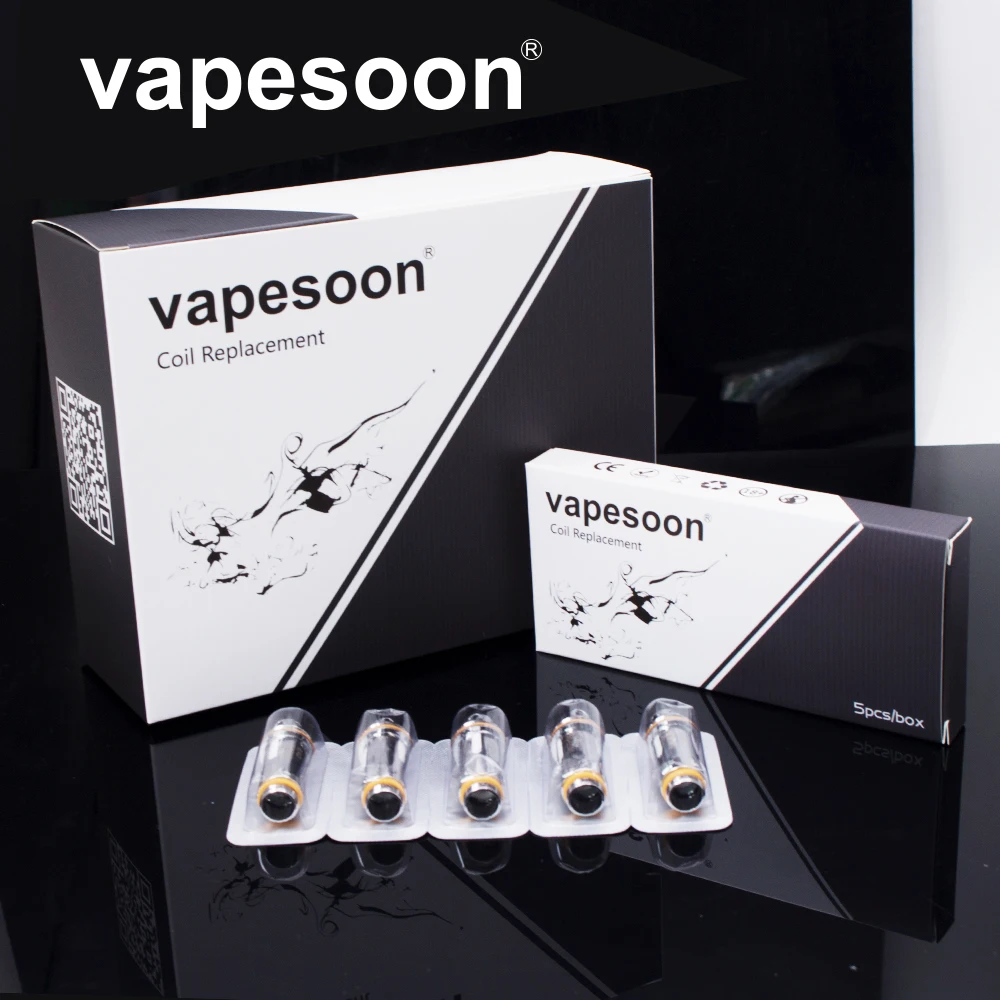 5 шт. Аутентичные VapeSoon замена катушки головки для Cleito Танк двойной Clapton катушки 0.4ohm