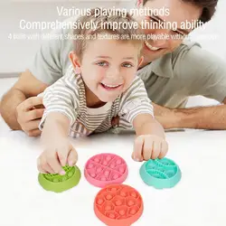 Novo arco íris bola quebra cabeça imprensa para descomprimir o jogo de tabuleiro brinquedos educativos das crianças presente de natal