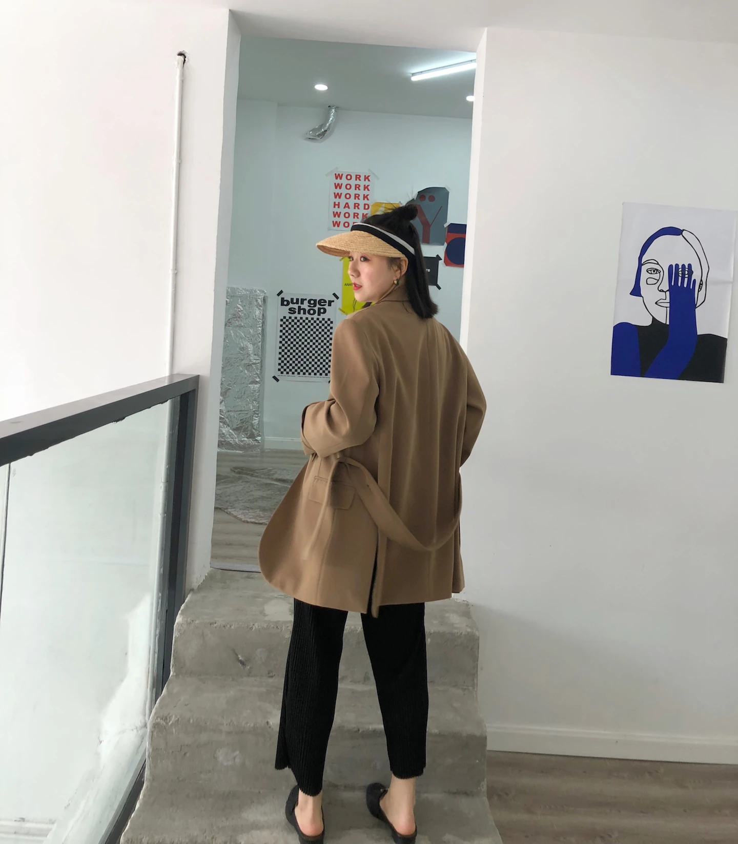 MIYAKE/осенние повседневные плиссированные брюки в полоску с карманами; брюки с маленькими ножками;