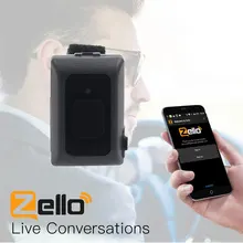 2019 Wireless Bluetooth PTT Controller Hands-free Walkie Talkie Button for Android Low Energy for Zello Work