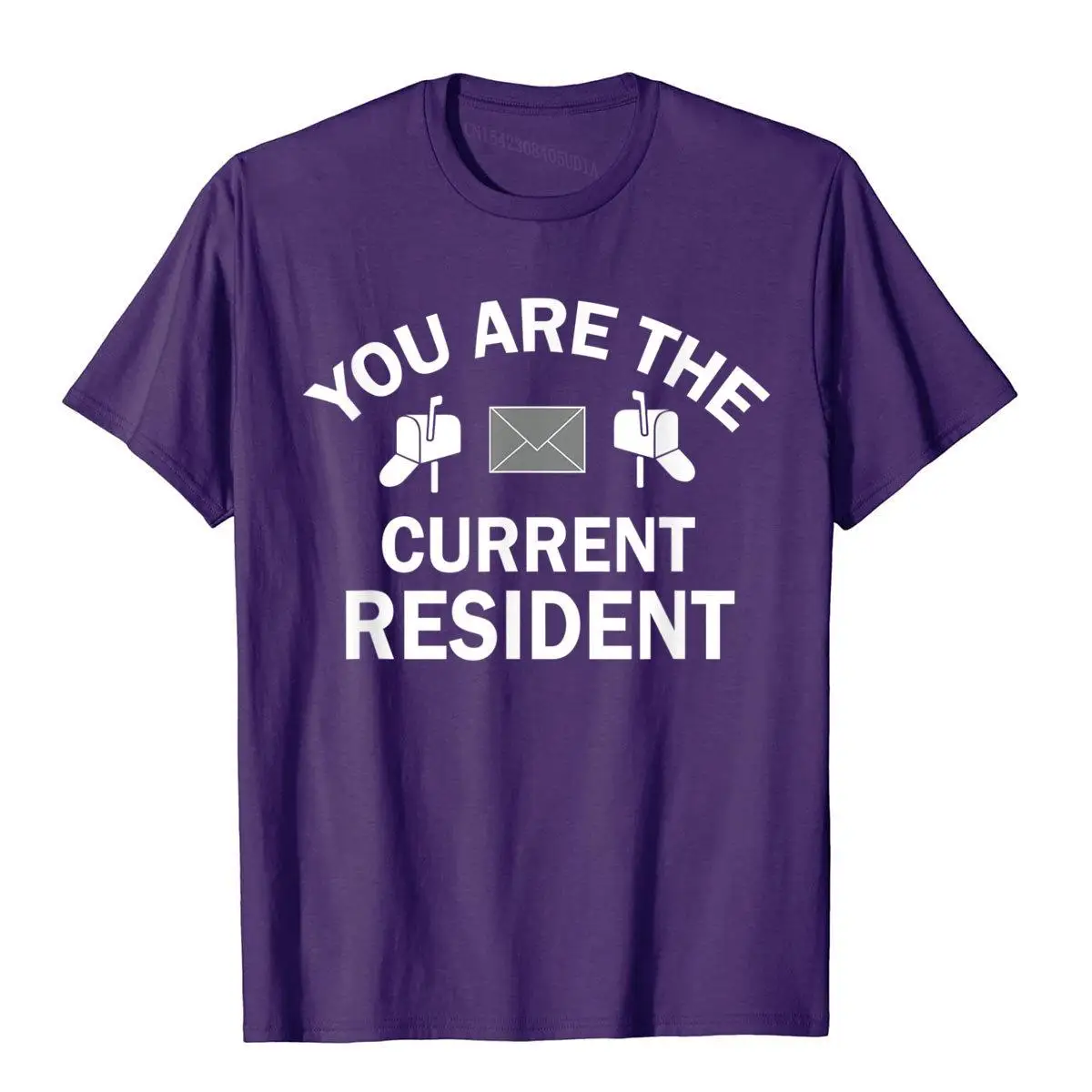 You Are The Current Resident Funny Postal Workers T-shirt T-Shirt__B9654purple