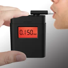 Профессиональный полицейский цифровой алкотестер для дыхания Алкотестер с вращающимся мундштуком 360 градусов