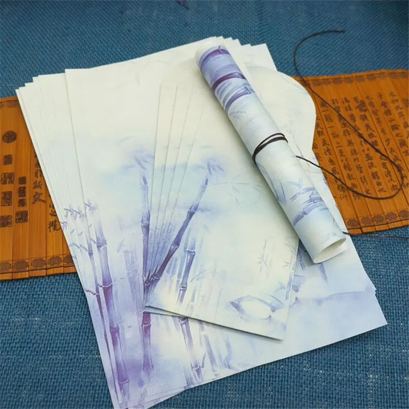 

1set Vintage Writing Paper Finely Letter Paper Set with Envelopes for Invitations Letter Romance Stationery Christmas Gift