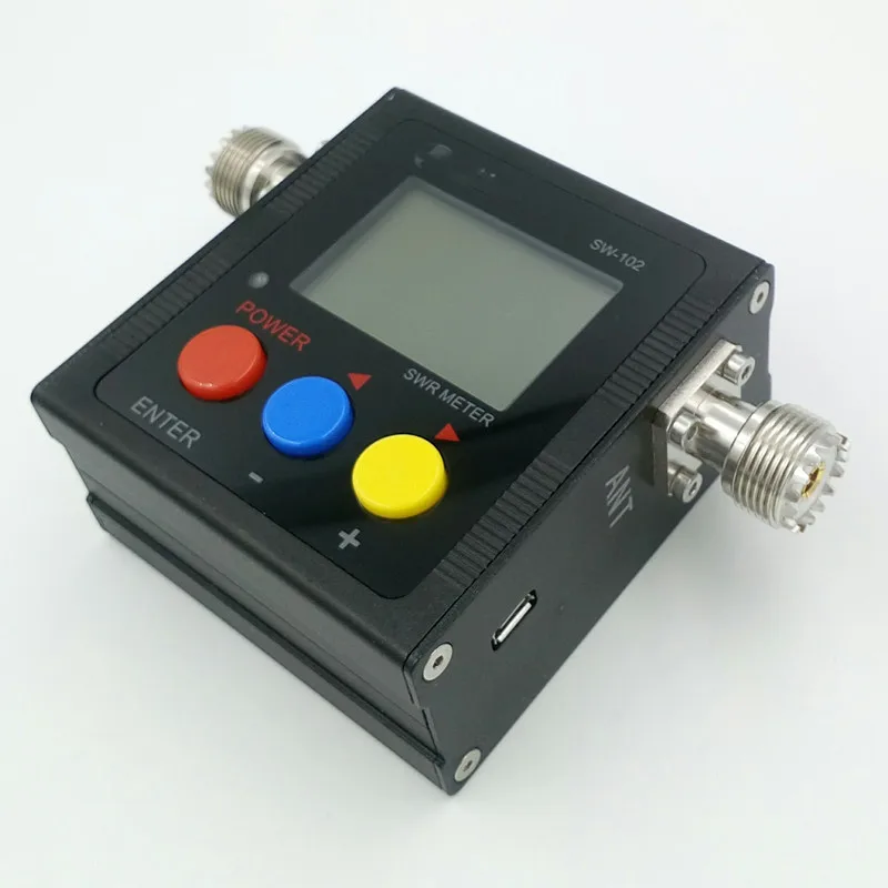 Upgrade version Surecom SW-102 125-525Mhz VHF/UHF Antenna Power & SWR Meter+SMA-M& SMA-F connector not for DMR system
