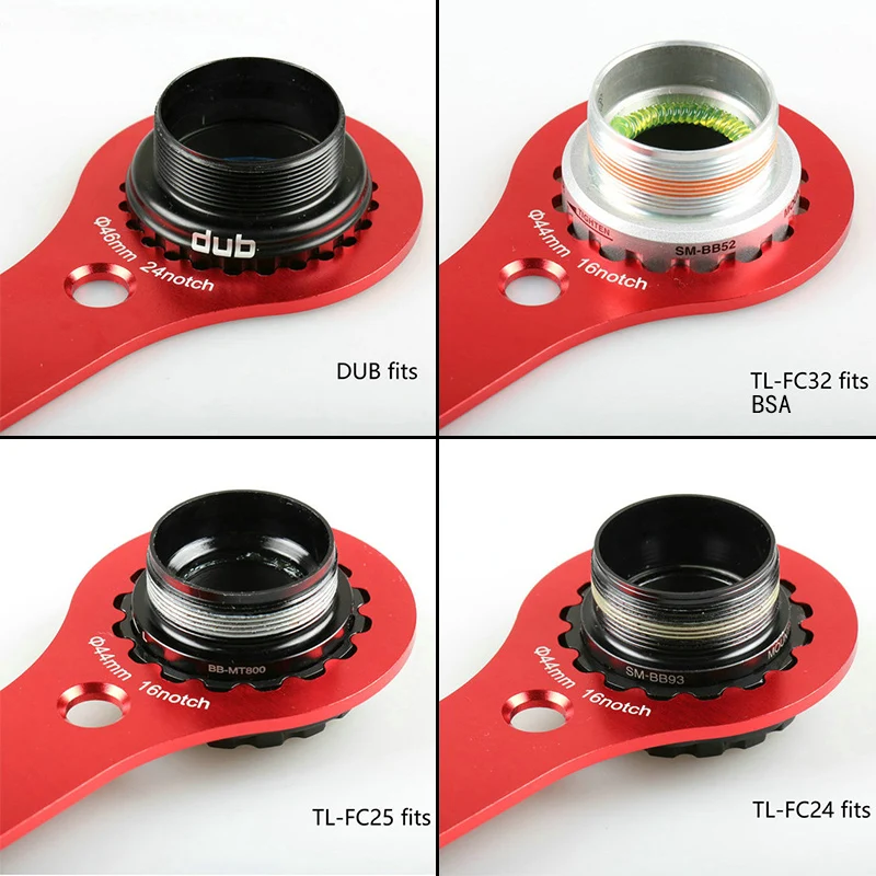 DECKAS 바텀 브래킷 렌치 도구, 자전거 BB 수리 렌치, SRAM DUB BSA, FC-25, FC-24 DUB-BSA 도구, 자전거 수리 도구, 4 in 1