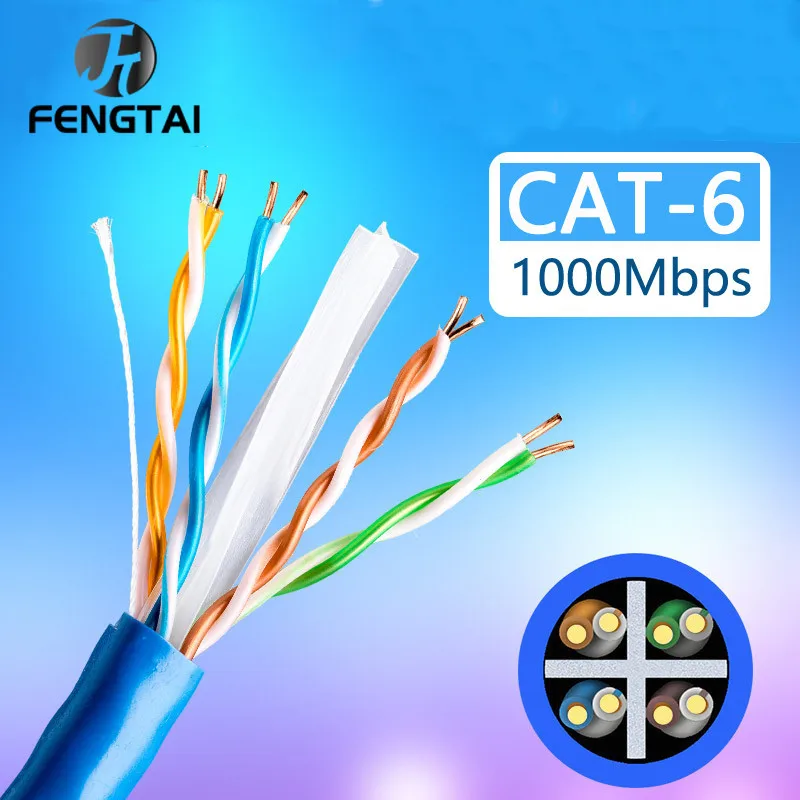 Ethernet Cable Cat6 Lan Cable UTP RJ45 Network Patch Cable 20m 15m For PC Internet Cable 30m 50m 40m 25m Router Cat 6 Cable