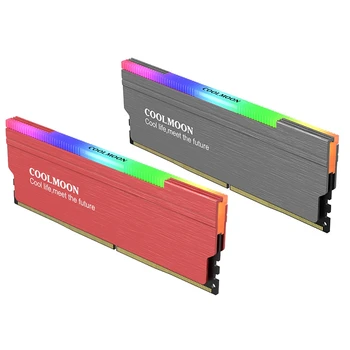 

COOLMOON Memory Module Radiator, ARGB Luminous Heat Sink, Support 5V-3PIN Shenguang Synchronous Memory Module Cooling Vest