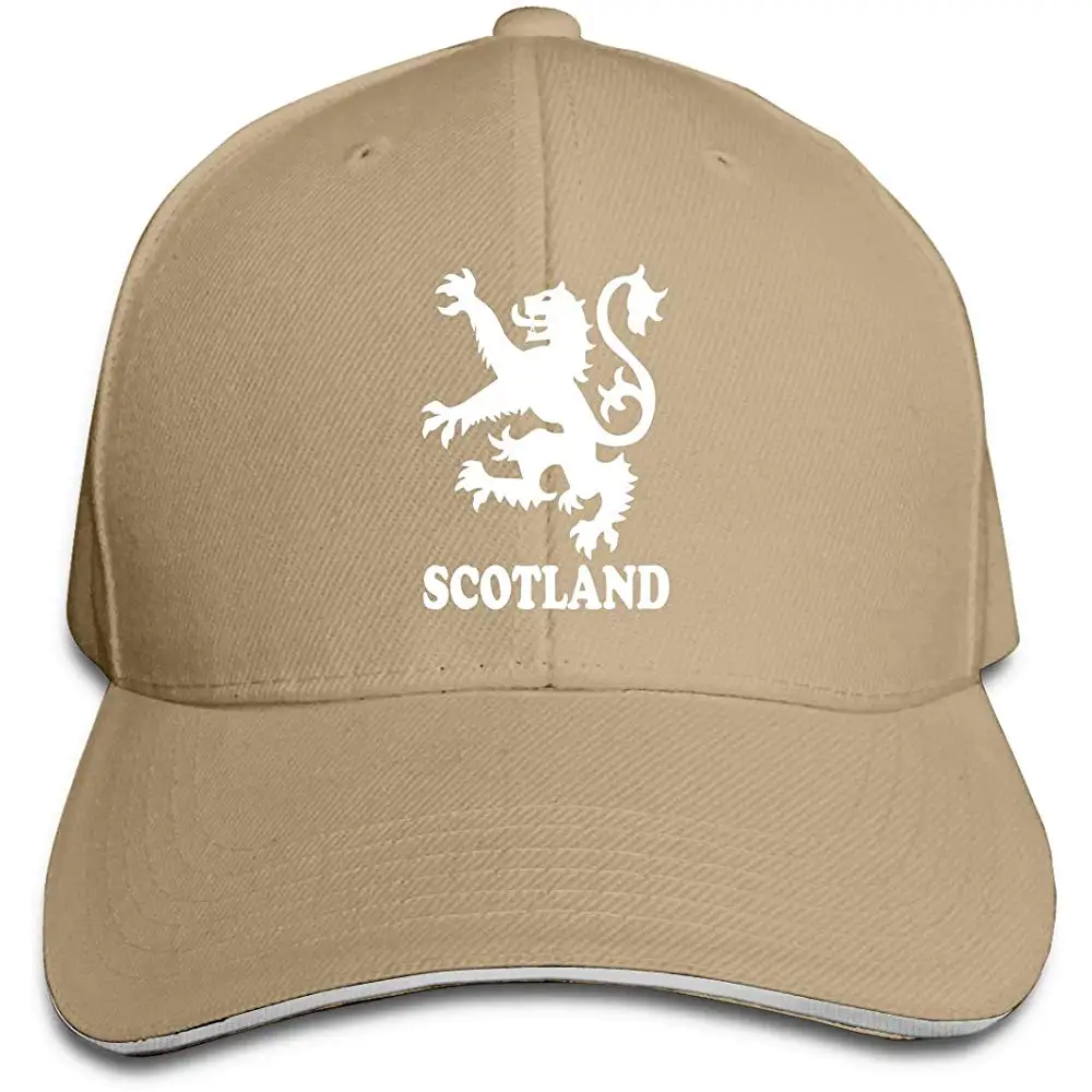 Мужская Женская бейсбольная кепка в шотландском стиле со львом