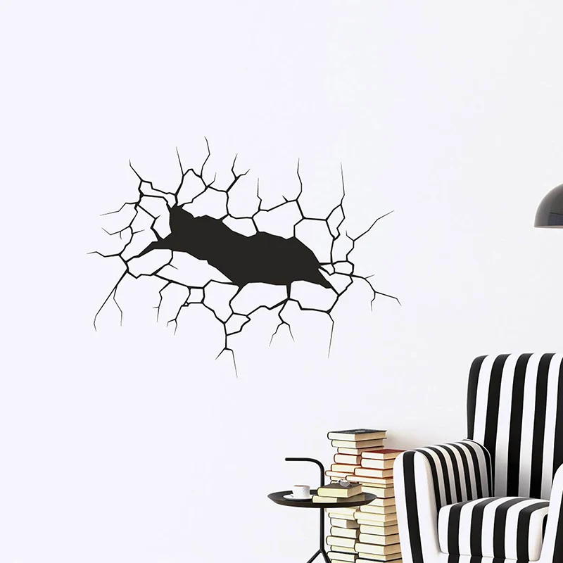 Трещины отверстие эффект наклейка на стену для спальня настенный Декор | Дом и