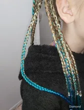 SHANGKE-pelo trenzado sintético de 24 pulgadas, 100g, venta al por mayor, degradado, mezcla de varios colores, trenzas de pelo sintético Jumbo, coletas