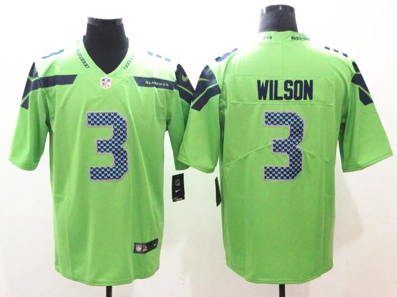 Мужские рубашки Seattle Shaquem Griffin Russell Wilson 12s Rashaad Penny Vapor Untouchable Limited Jersey BHR01 - Цвет: AS PICTURE