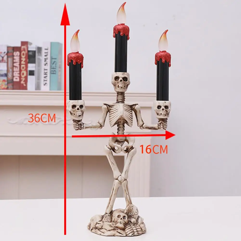 Подсвечник для Хэллоуина Скелет подсвечник семья Хэллоуин вечерние DIY Хэллоуин Декоративный Подсвечник искусство реквизит 3 шт