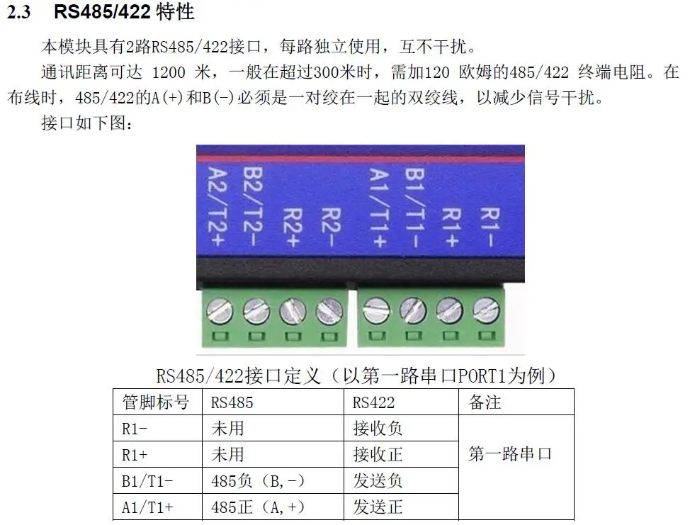 2 Последовательный порт сервера/RS232/RS485/RS422 сети передачи/Modbus TCP к RTU