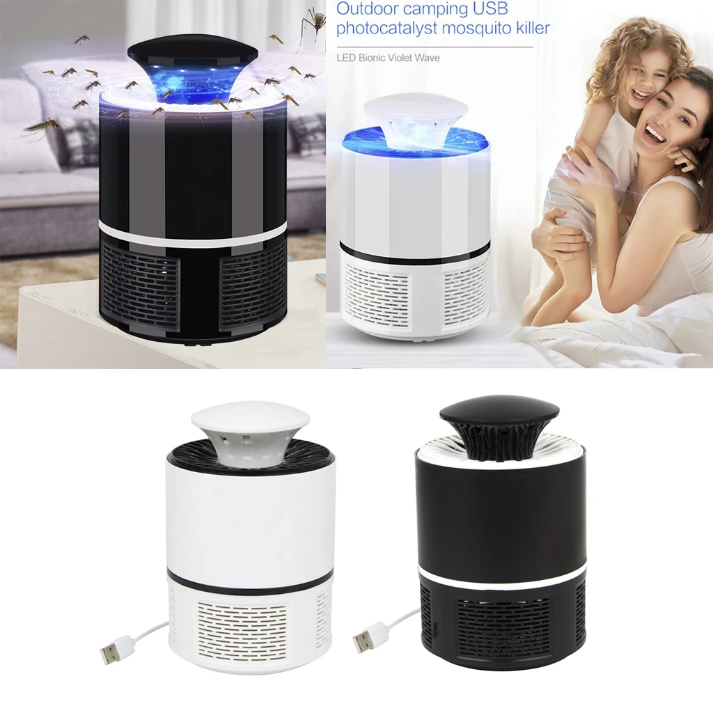 USB Smart Mosquito Killer Insect Fly Inhaler UV LED Lamp Catcher Light No Harmful Chemicals, No Fumes, No Smell, No Sprays