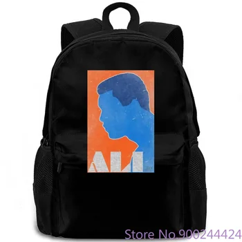 

Muhammad Ali Orange & Blue Outline Adult Boxing Newest 2018 Fashion Stranger Things Men Gray Style backpack