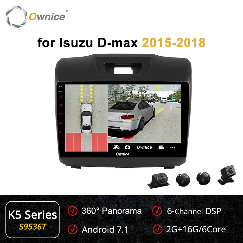 " Ownice K6 K5 K3 Android 9,0 Автомобильный мультимедийный плеер для Chevrolet S10 Isuzu d-max автомобильный Dvd плеер радио навигации Gps - Цвет: S9536 K5