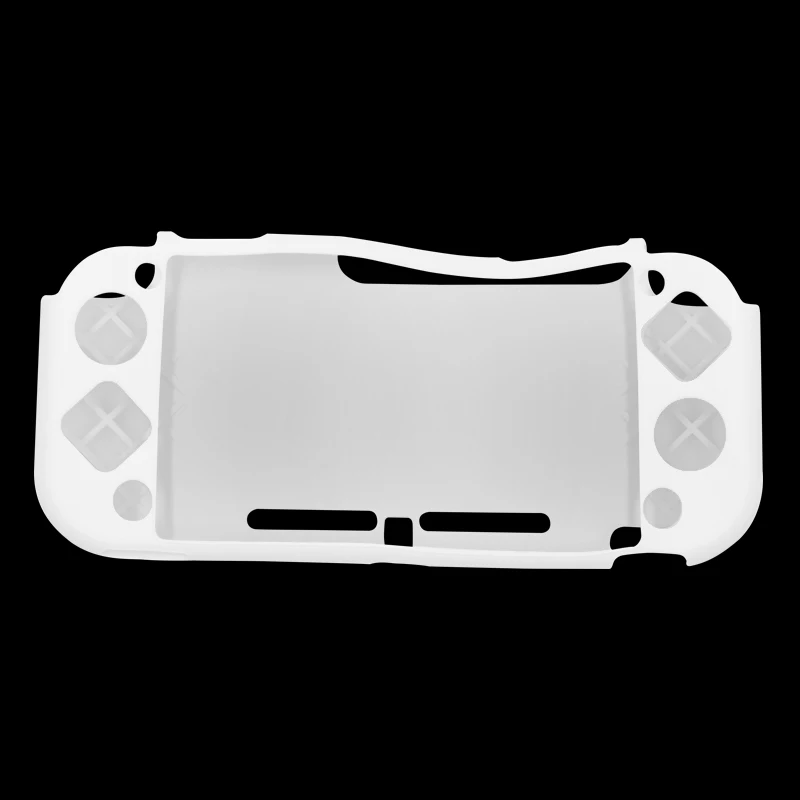 Силиконовый защитный чехол для nintendo Switch Lite, резиновый чехол, противоударный нескользящий чехол для N-Switch Lite - Цвет: White