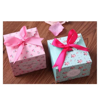 

Flower Kraft Paper Baking Cookies Gift Box Packaging Thank You Packaging Box Birthday Wedding Candy Package 30PCS