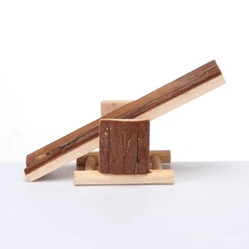 

Nest Wooden For Small Animal Mouse Platform Climbing Funny House Seesaw Toy Rat Bird Cage Exercise Pet Hamsters Natural Play