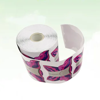 

500pcs Nail Forms Butterfly Shaped Nail Art Guide Form Sticker Acrylic UV Gel Tip Extension Golden Nail Paper Holder Nail Tool