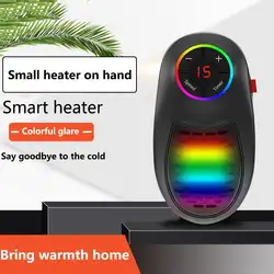 Мини бытовой нагнетатель теплого воздуха Красочный электрический интеллигентая (ый) нагреватель с Регулируемый термостат для Офис