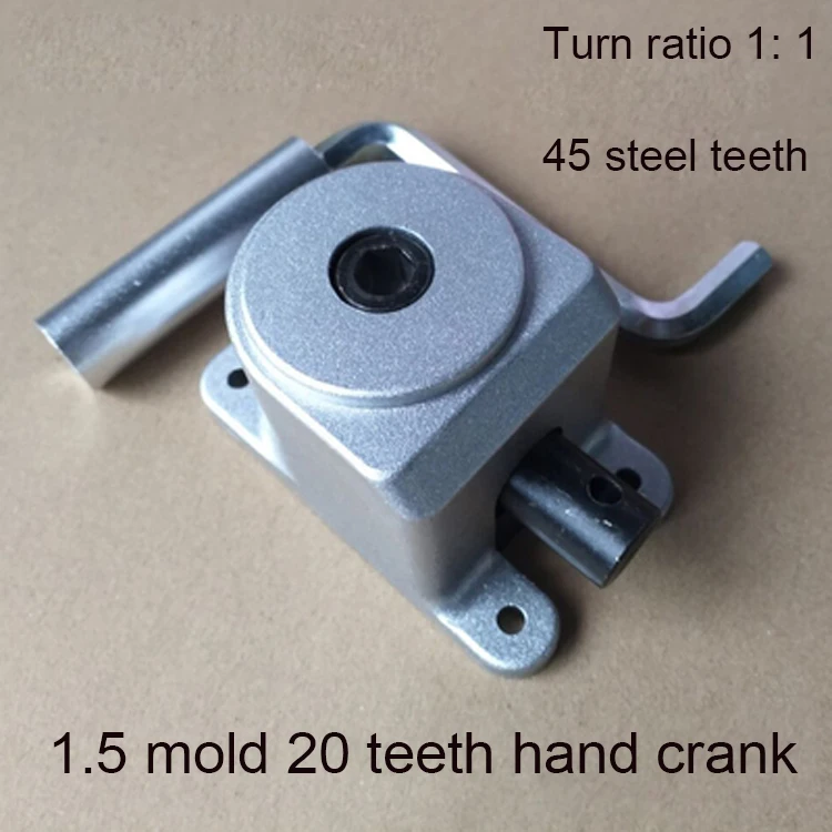 Right Angle Gearbox Small Steering 90 Degree Bevel Gear Ratio 1:1