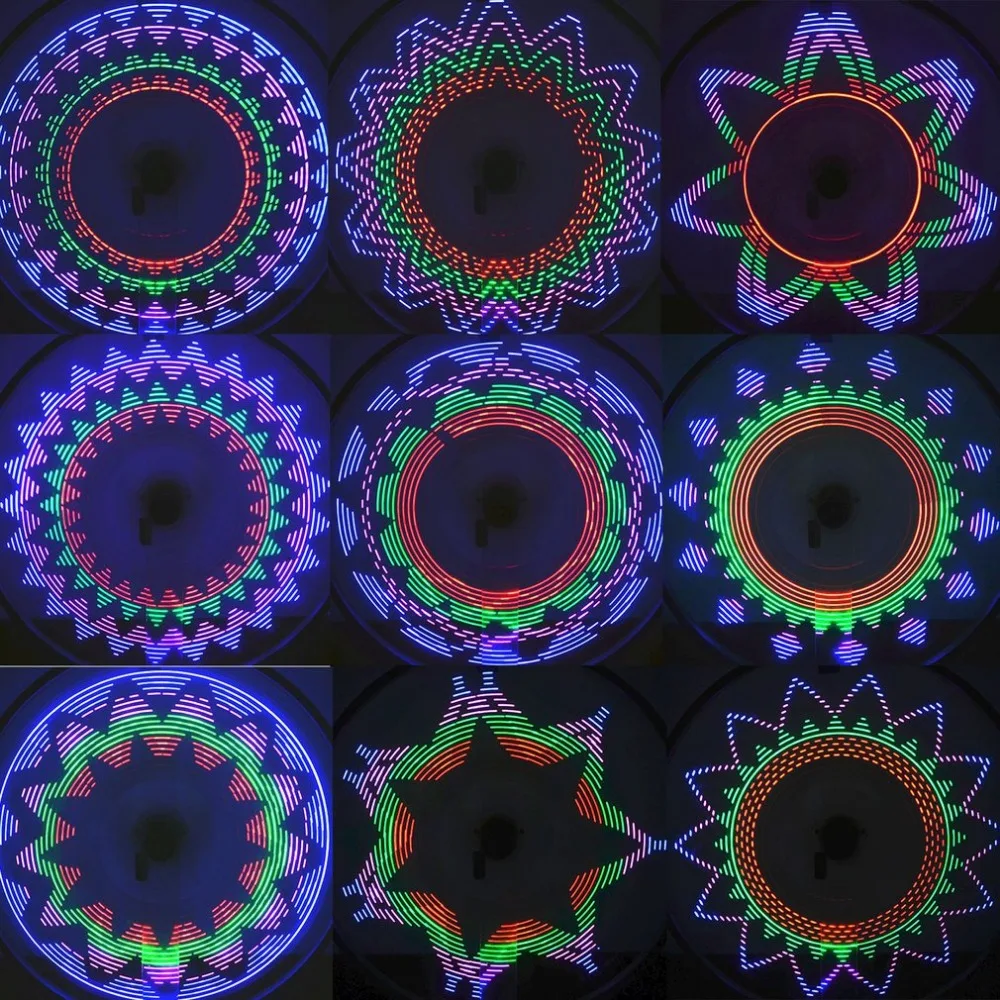 32LED 42 изменение модели велосипедный светильник на колесо велосипеда ночной велосипед Шина спиц светильник с переключателем Аксессуары для велосипеда Прямая поставка
