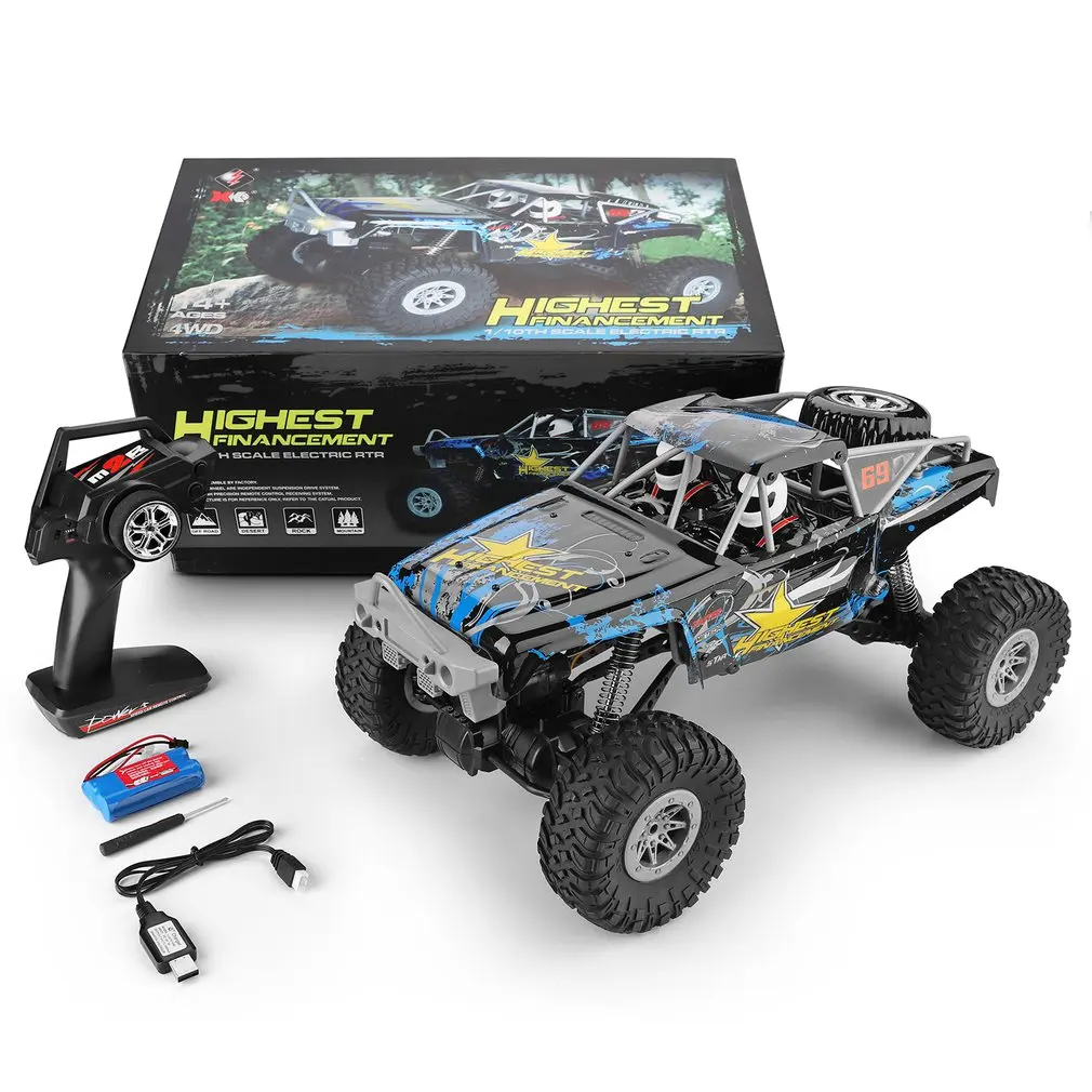 

WLtoys 104310 2.4G 1/10 4WD Double Bridge Crawler 15km/h Racing Car 40 Minis Using With Transmitter Charger RC Off-road Car Toy
