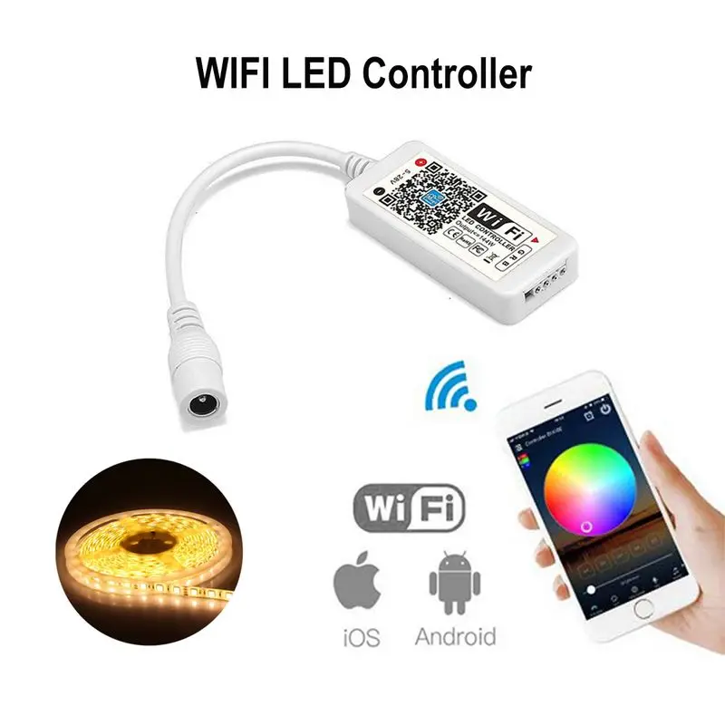 Светодиодный контроллер Magic Home для 5050 WS2811 WS2812B 12 В 24 Bluetooth Wi Fi RGB/RGBW ИК RF