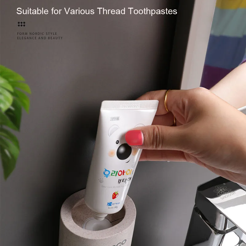 Автоматический диспенсер для зубной пасты без пробивки, водонепроницаемый органайзер для хранения зубных щеток, аксессуары для хранения в ванной комнате