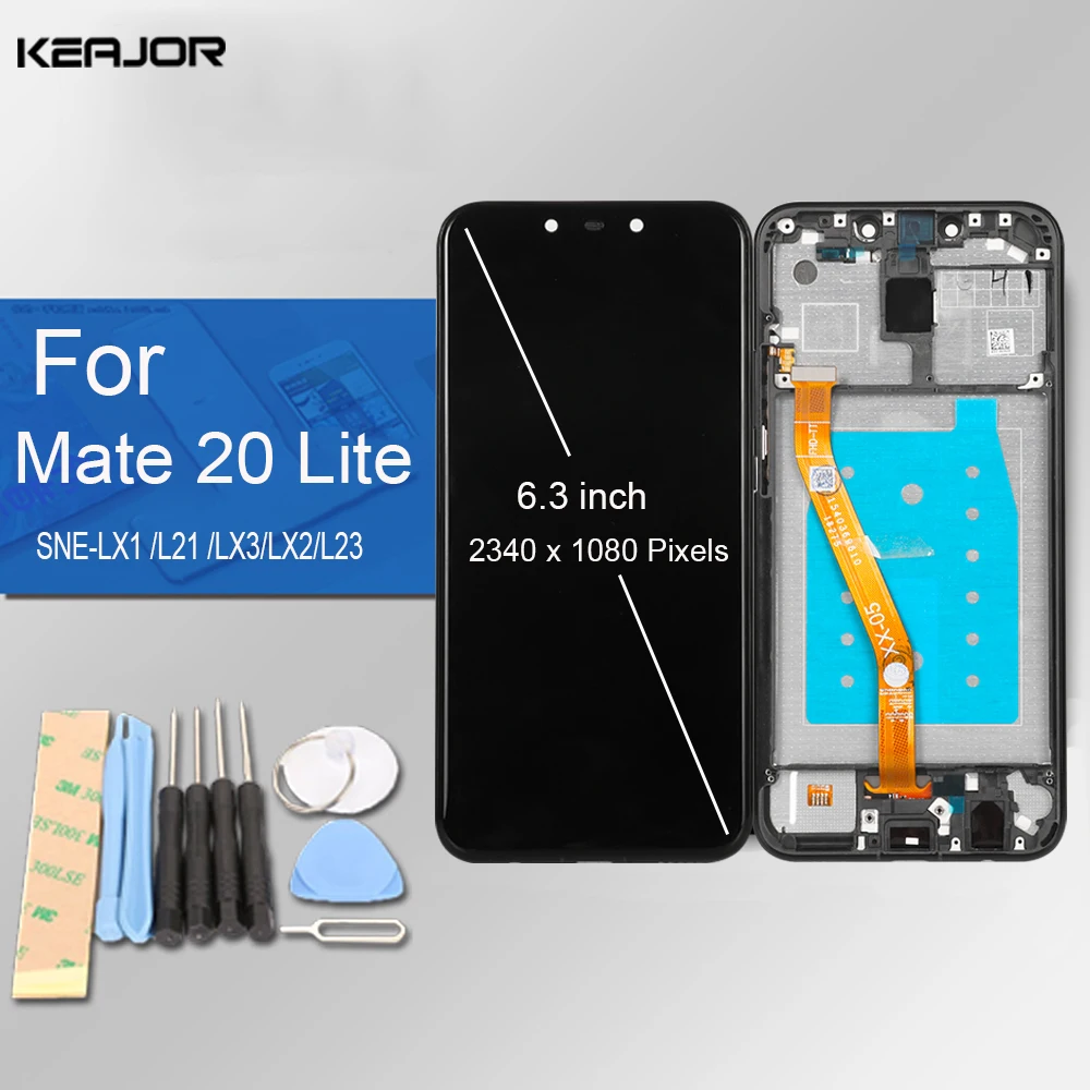 

Screen For Huawei Mate 20 Lite LCD Display Digitizer With Frame Touch Screen Replacment For Huawei Mate 20 Lite Display SNE-AL00