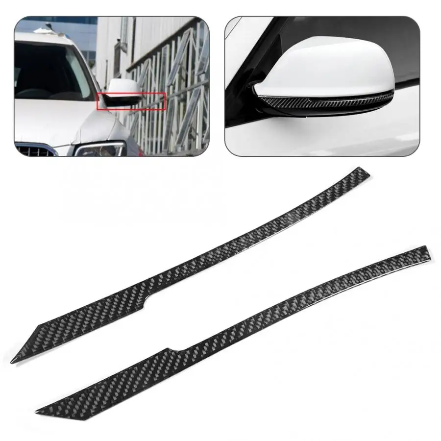 Стайлинг автомобиля 2 шт. полоса из углеродного волокна для зеркала заднего вида
