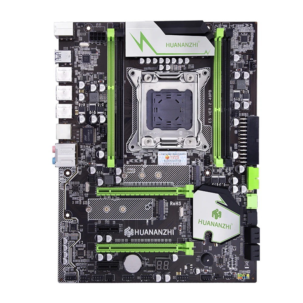 Huananzhi X79 USB3.0 SATA3 4 канала ECC профессиональная компьютерная материнская плата стабильный PCI-E NVME M.2 модуль LGA2011 ATX DDR3 ПАМЯТЬ