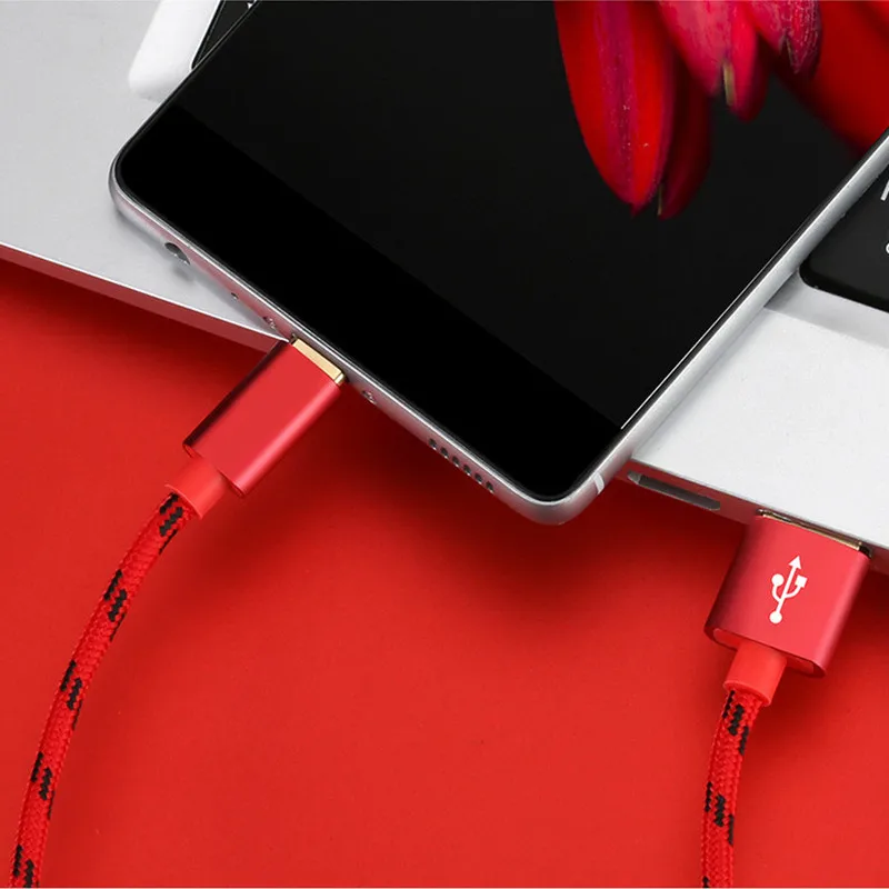 1 м 2 м usb type-C кабель для samsung huawei Xiaomi Redmi k20 pro USB C кабель для мобильного телефона Быстрая зарядка кабель для usb type-C шнур