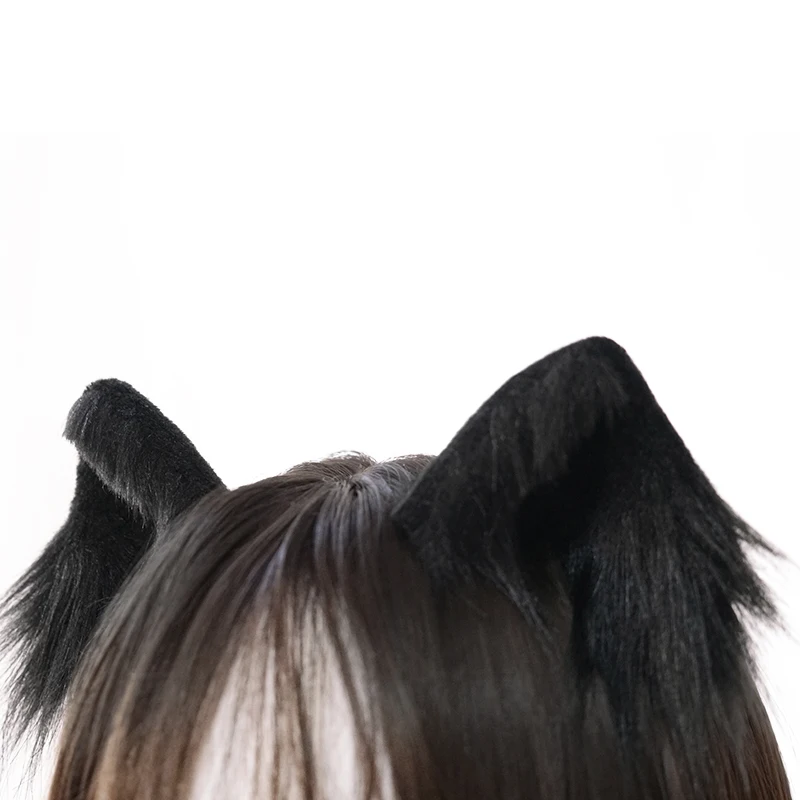 Anime hair accessories Costume headband Cat ear detachable original hair band plush animal ear lolita headwear