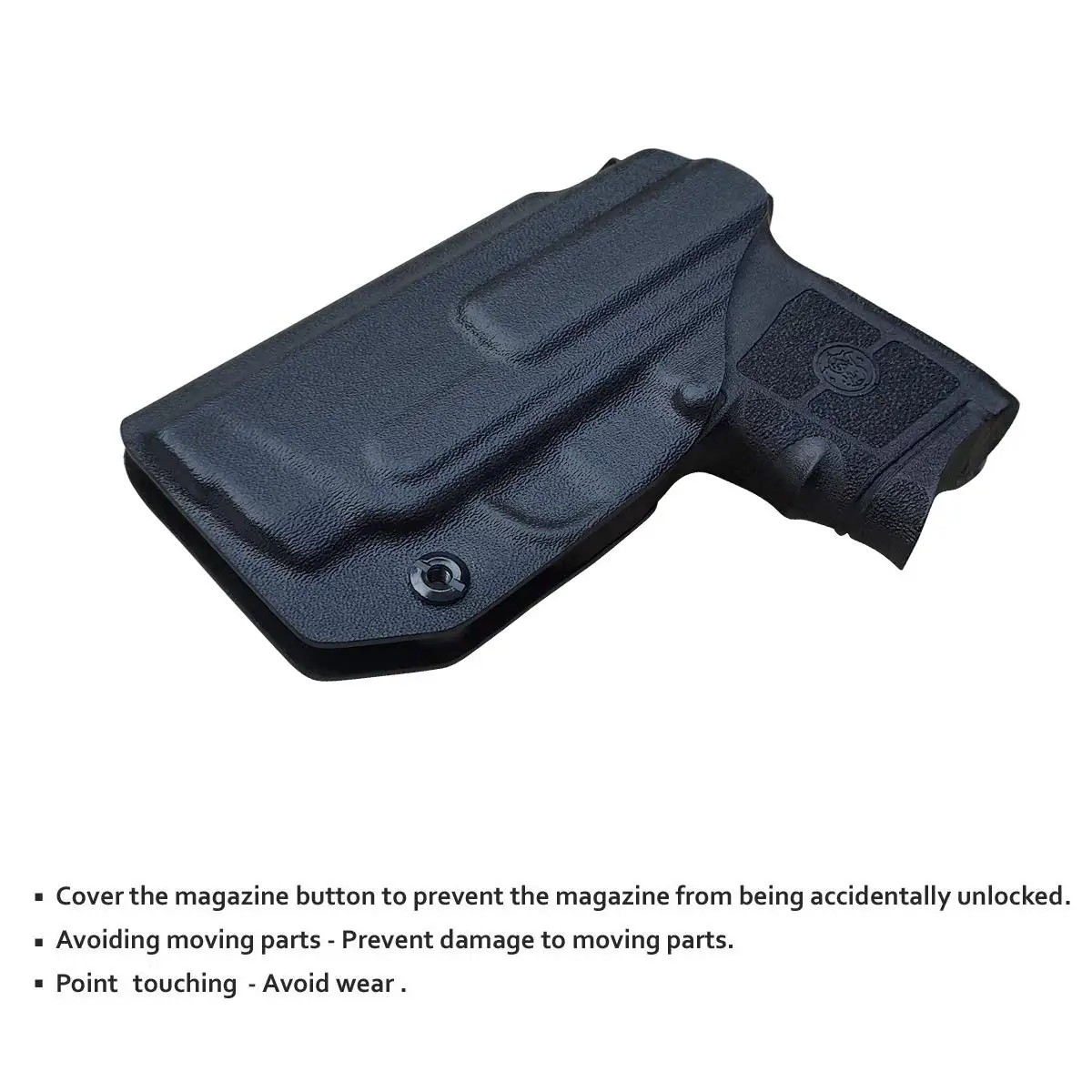 Bodyguard 380 Holster IWB Kydex Holster Custom Fit: Bodyguard 380 / Bodyguard 380 with Laser Pistol - Inside Waistband Concealed 4