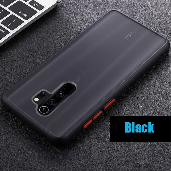 Black Роскошный цветной Матовый Жесткий чехол из поликарбоната для Xiao mi Red mi K20 Note 8 7 6 Pro 7 8 7A 8A для mi 9 9T Pro CC9 CC9E A3 lite чехол для телефона s - Color: Black