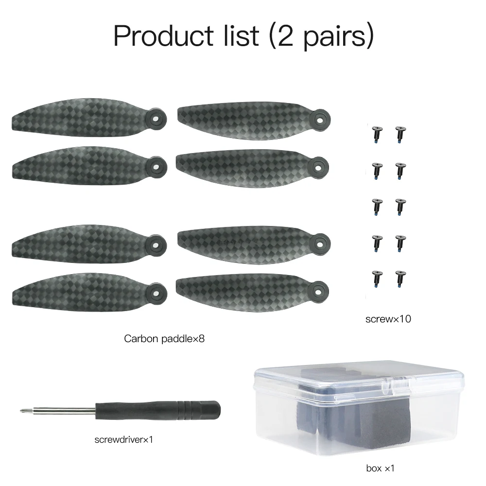 2 шт./набор Mavic мини углеродное волокно складной быстросъемный пропеллер с низким уровнем шума для DJI Mavic Mini Drone аксессуары